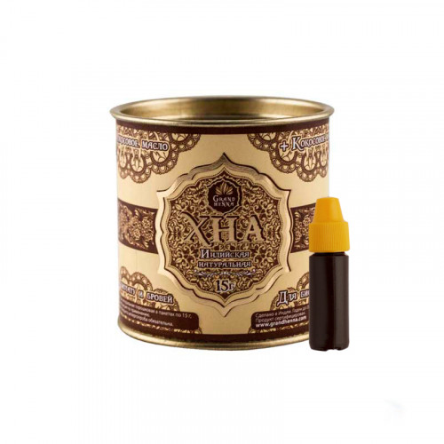 Хна для бровей и биотату Grand Henna коричневая 1 шт(15 г) Хна для бровей и биотату Grand Henna коричневая 1 шт(15 г)