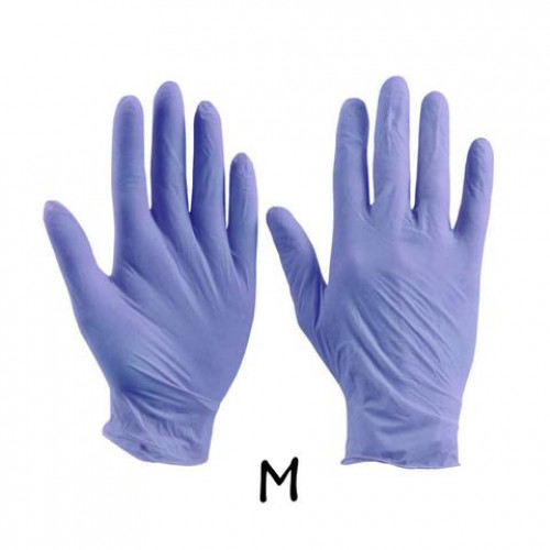 Перчатки  нитриловые Polix Pro&Med Purple Blue М 100 шт