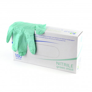 Перчатки  нитриловые Polix Pro&Med  Green Mint S 100 шт