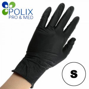 Перчатки нитриловые Polix Pro&Med 100 шт (S черные)