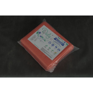 Простынь Panni Mlada 20г/м2 (06*2 м2) нарезанная пластами коралловая 20 шт