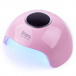 LED+UV Lamp Star 6 24 W Pink
