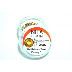 Стрази Nila SS3 Light Colorado Topaz 100 шт