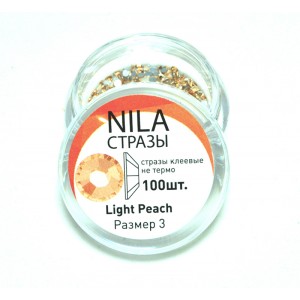 Стрази Nila SS3 Light Peach 100 шт