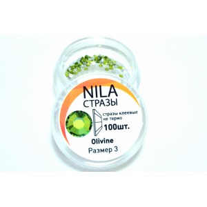 Стрази Nila SS3 Olivine 100 шт