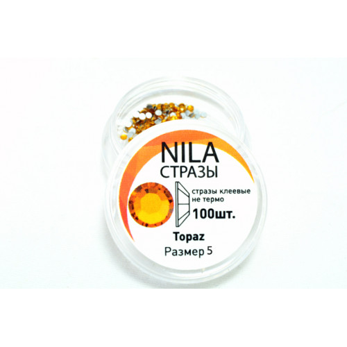 Стрази Nila SS5 Topaz 100 шт