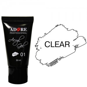 Акрил-гель  Acryl Gel Adore № 01 Clear 30 ml