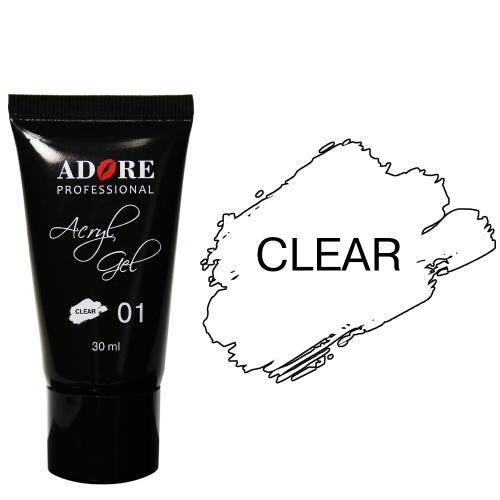 Акрил-гель Acryl Gel Adore № 01 Clear 30 ml Акрил-гель Acryl Gel Adore № 01 Clear 30 ml