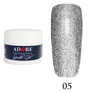 Гель Spider gel Adore 5 ml  № 05  серебро
