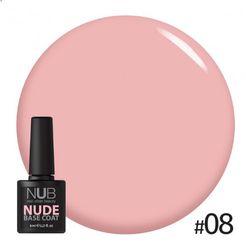 Покрытие Base Coat NUB NUDE 8 мл №8 Покрытие Base Coat NUB NUDE 8 мл №8