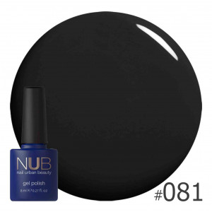 Гель-лак NUB 8 мл № 081  сине черн