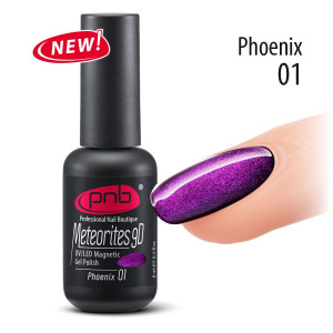 Гель-лак магнитный  Meteorites 9D PNB 8 мл № 01 Phoenix