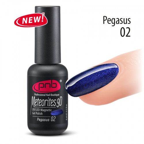 Гель-лак магнитный  Meteorites 9D PNB 8 мл № 02 Pegasus