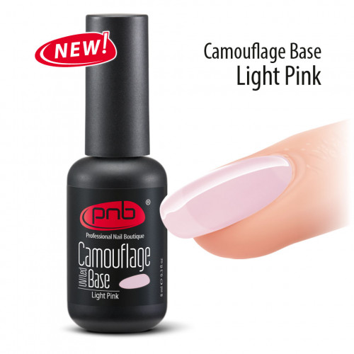 Покриття UV/LED Camouflage Base Light Pink PNB светло-розовая 8 мл