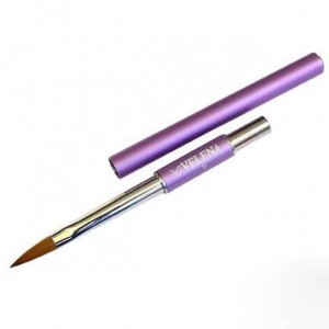 Кисть для геля Metallic violet Kollinsky №6 SM Velena