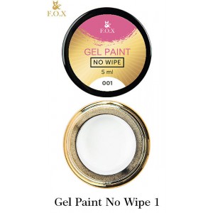 Гель-фарба без липкого шару Fox Gel paint No Wipe  5 мл 001 Біла
