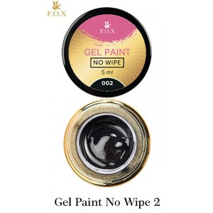 Гель-фарба без липкого шару Fox Gel paint No Wipe  5 мл 002 Чорна