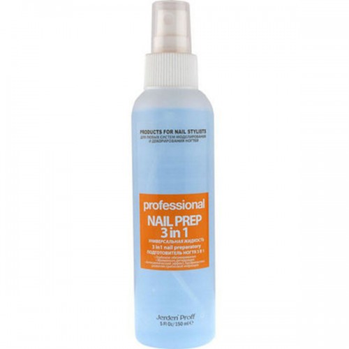 Засіб для підготовки нігтя Nail Prep 3 в1 Jerden Proff 150 мл