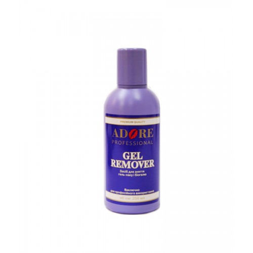 Средство для снятия гель-лака и биогеля Gel remover Adore  250 мл